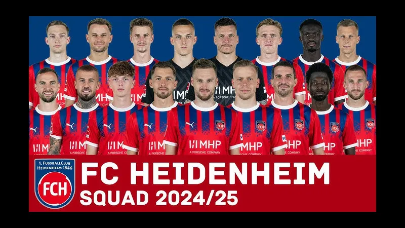 Cầu thủ Heidenheim lao vào phòng ngự trước RB Leipzig Cầu thủ Heidenheim lao vào phòng ngự trước RB Leipzig